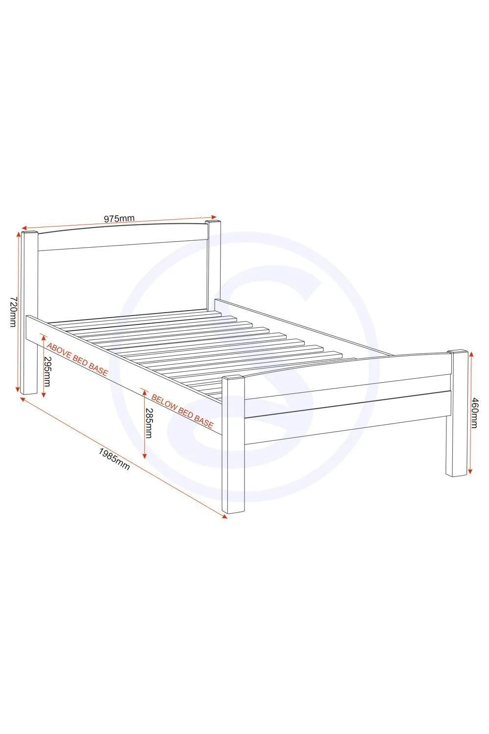 Seconique Amber 3' Single Bed in White 6