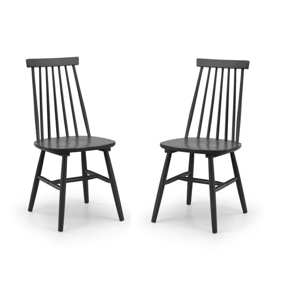 Alassio Set of 2 Spindle Dining Chairs 2