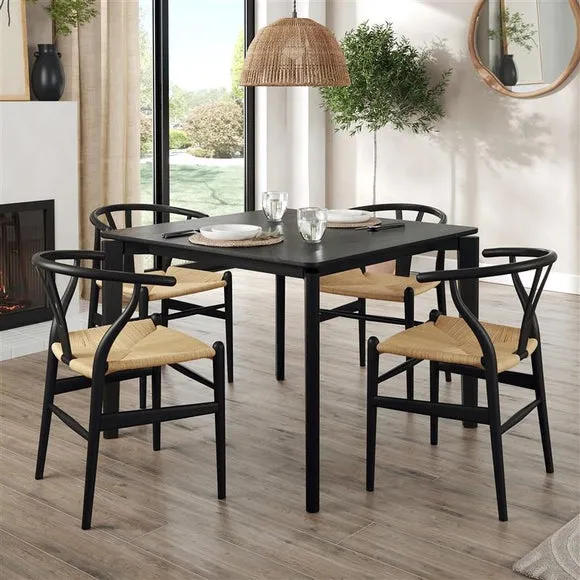Hudson 2-4 Seater Square Extendable Dining Table, Oak