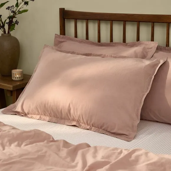 Yard Hebden Washed Cotton Oxford Pillowcase Pair