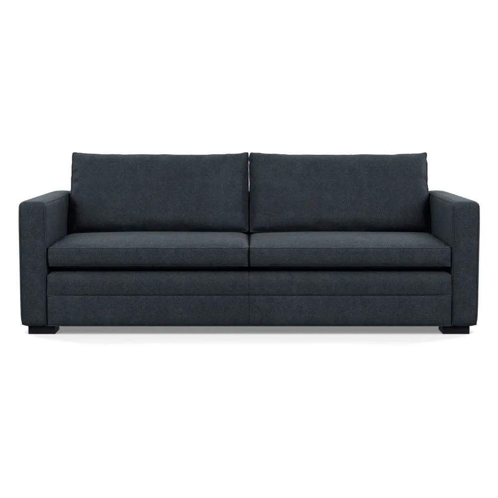 Heal's Palermo 4 Seater Sofa St Moritz Wool Grey 160 Black Feet 1