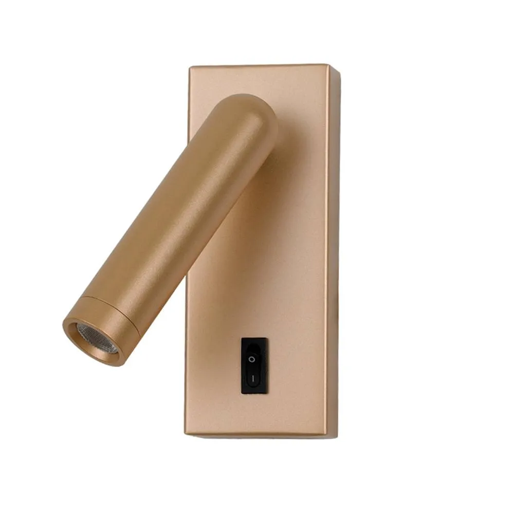 Netlighting Nova Reading Wall Light Gold 3000K Warm White