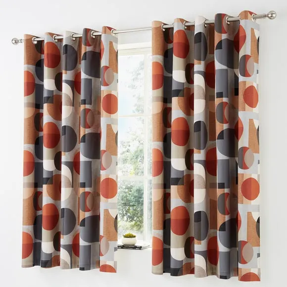 Elements Oscar Blackout Eyelet Curtains 2