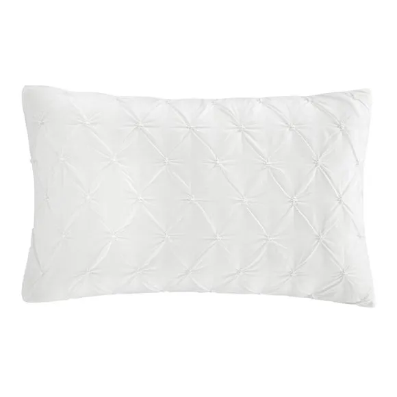 Aster Pintuck 100% Cotton Duvet Cover & Pillowcase Set 5