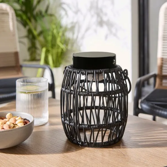 Weaved Rechargeable Touch Dimmable Outdoor Lantern