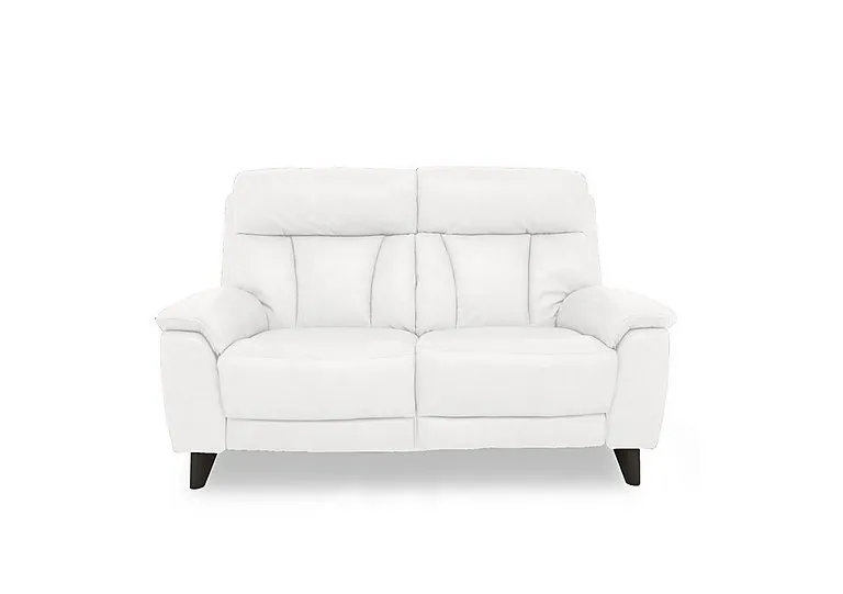 Dreamer 2 Seater Leather Sofa with Power Recliner - BV Star White
