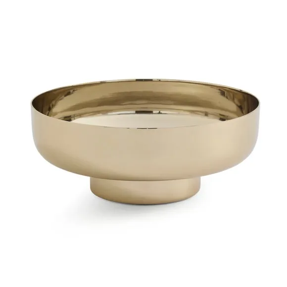 Gold Footed Metal Bowl 3