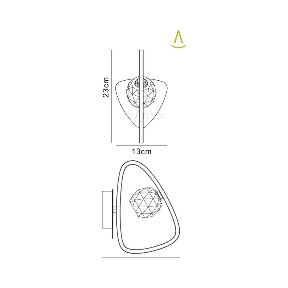 Netlighting Lux Switched Wall Lamp 1 Light G9 Polished Chrome in Grey 2