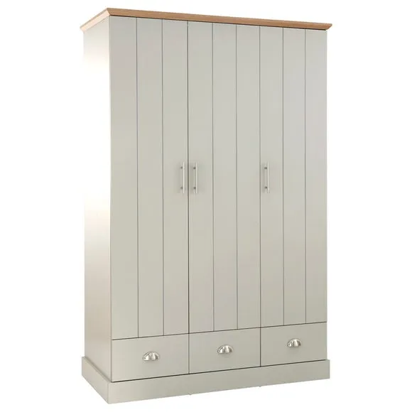 Kendal Triple Wardrobe, Grey 4