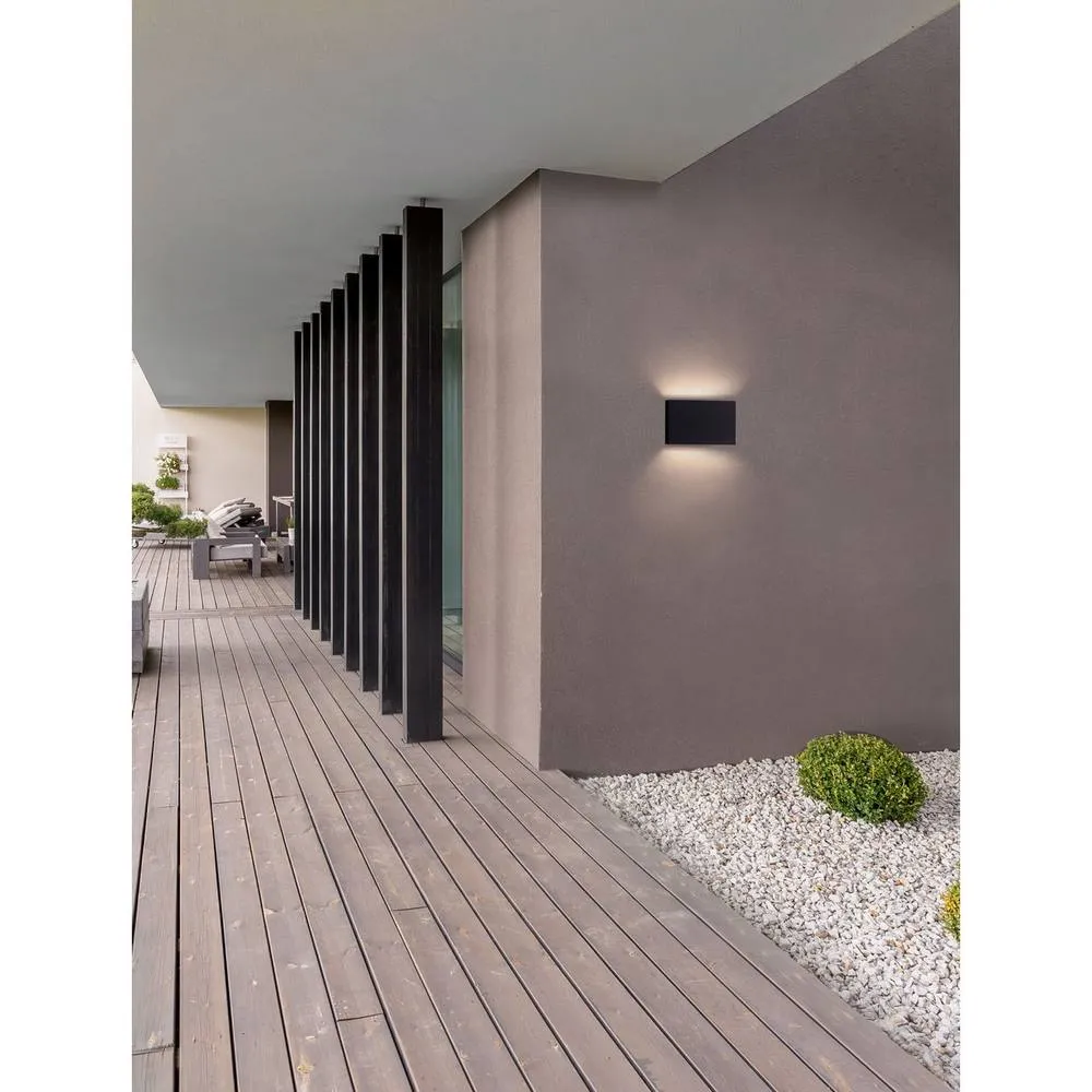 Netlighting Yoko Outdoor Up Down Wall Lamp Sandy Black LED 13W 788lm IP65 3000K 2