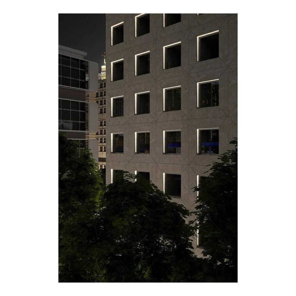Netlighting Finestra LED Outdoor Wall Light Grey IP65 5