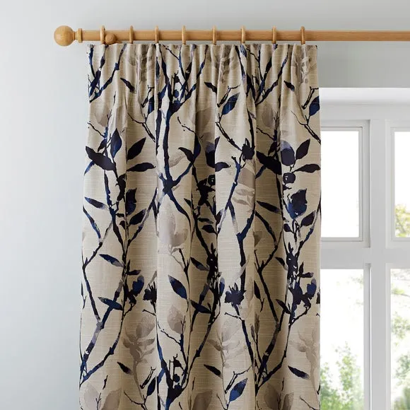 Zen Jacquard Pencil Pleat Curtains 1
