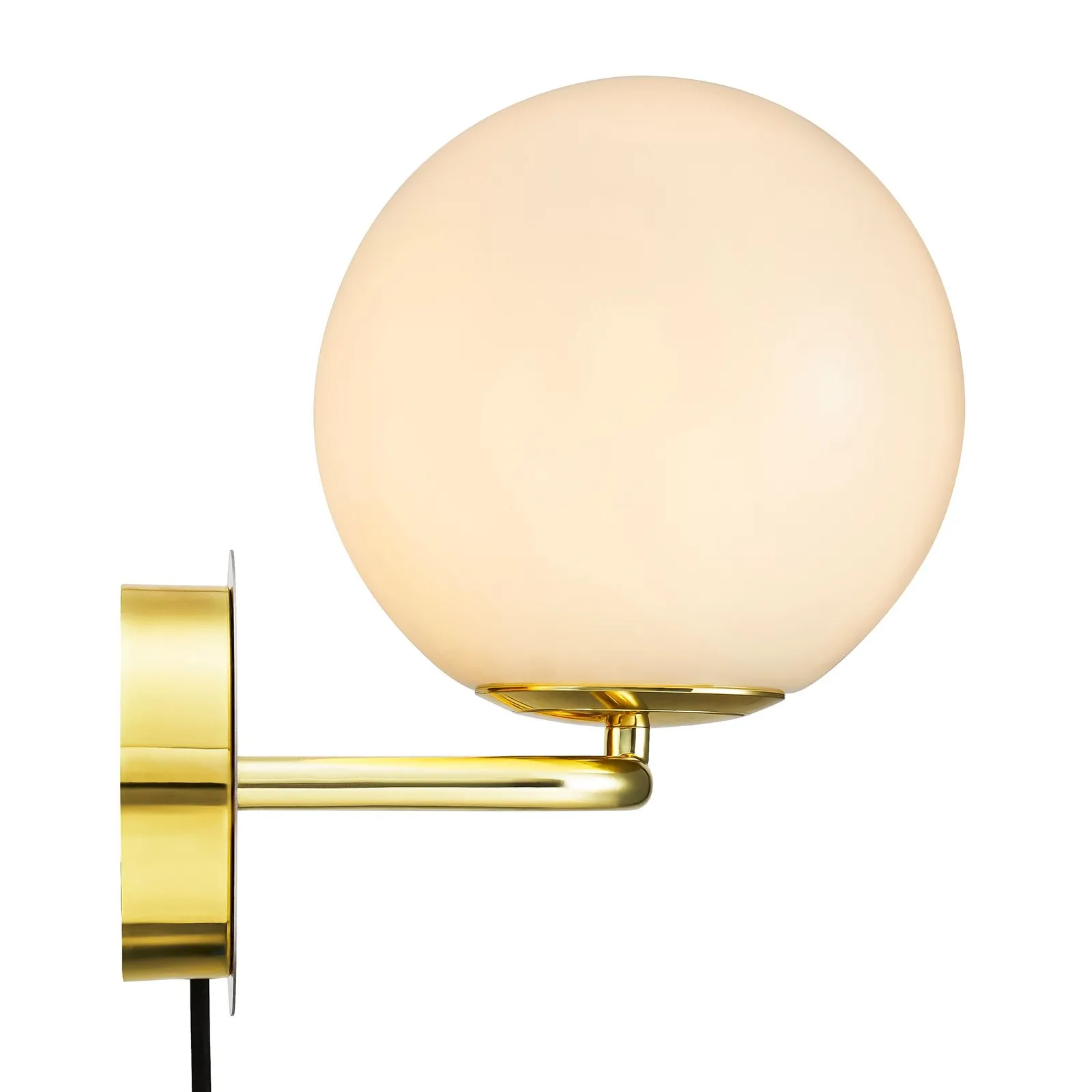 Nordlux Shapes Wall Light Brass Metal E14 Switch Plug In/Mains in Gold 3