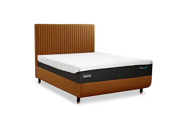 Arc Disc Ottoman Bed Frame with Vertical Headboard - King Size