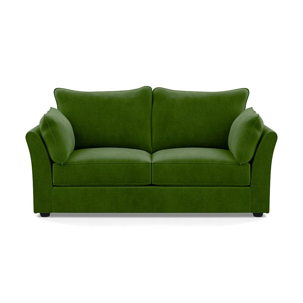 Heal's Tailor 3 Seater Sofa Smart Luxe Velvet Grass Black Feet 1