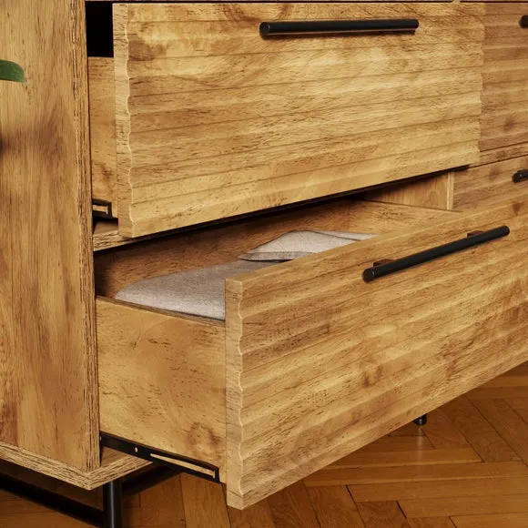 Bryant 7 Drawer Chest, Mango Wood Effect 4
