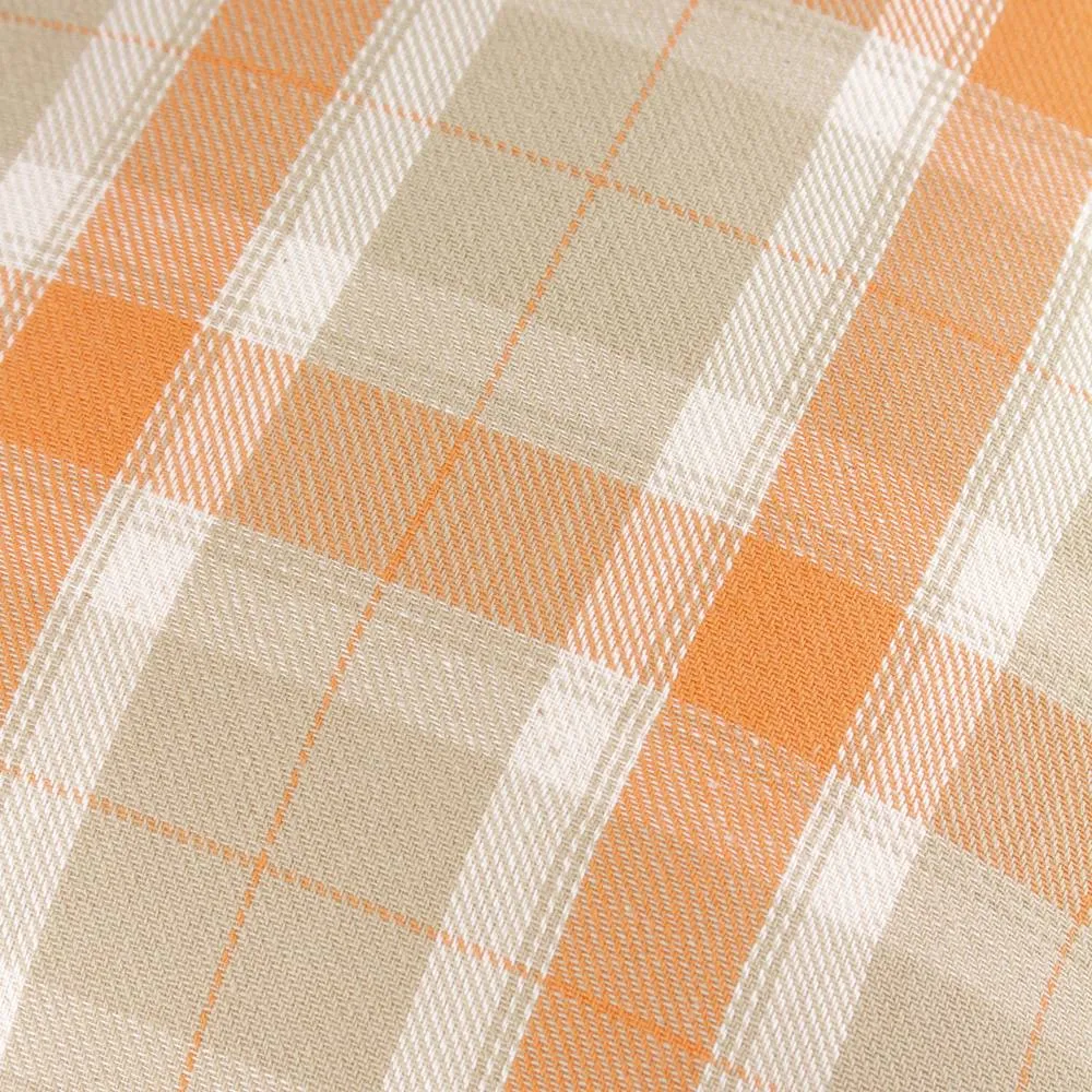 Voyage Maison Arrochar Tartan Woven Indoor/Outdoor Cushion in Orange 5