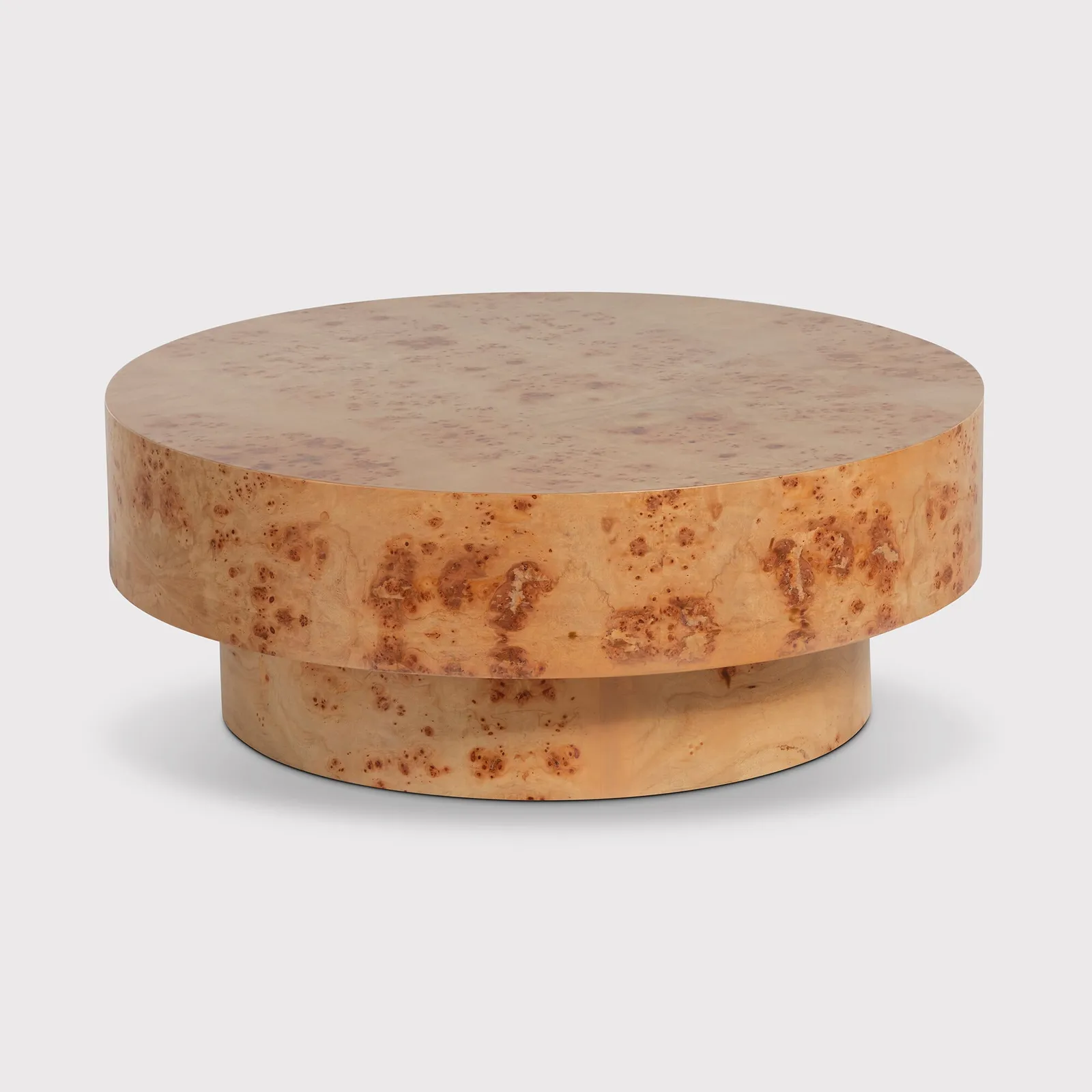 Castile Coffee Table, Round, Neutral Wood | Barker & Stonehouse