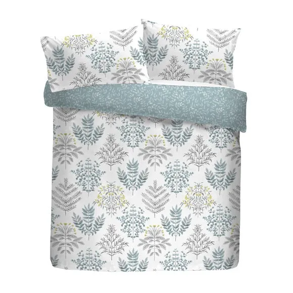 Emily Easy Care Duck Egg Duvet Cover and Pillowcase Set 5