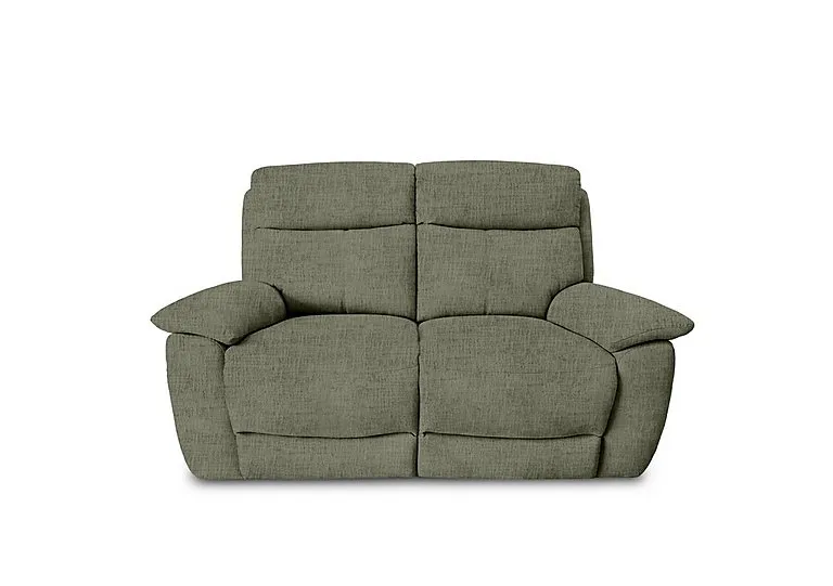 Echo Fabric 2 Seater Power Recliner Sofa - Olive Green
