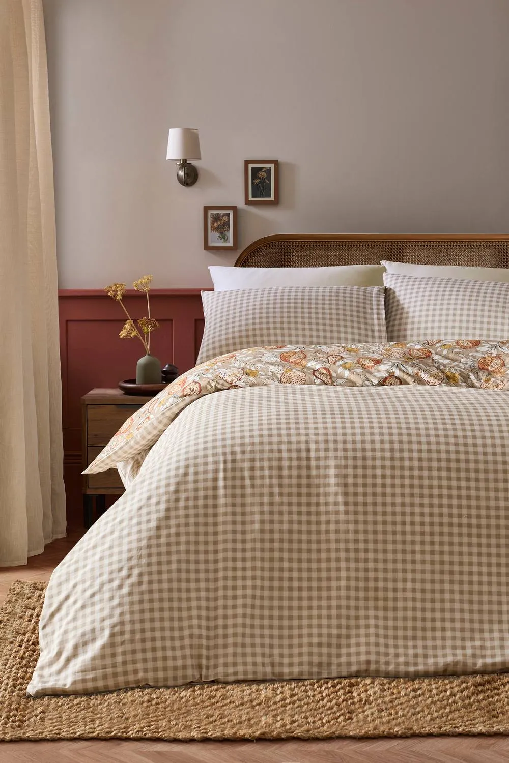 Dreams & Drapes 'Orchard Pears' Easy Care Duvet Cover Set in Natural 4