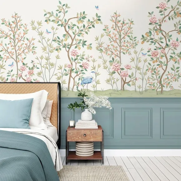 Chinoiserie Panelling Wall Mural 3