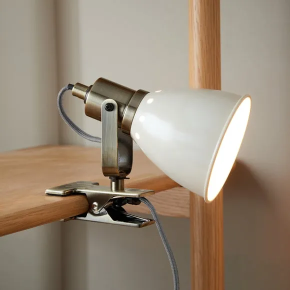 Miley Industrial Plug In Adjustable Clip On Desk Light 3