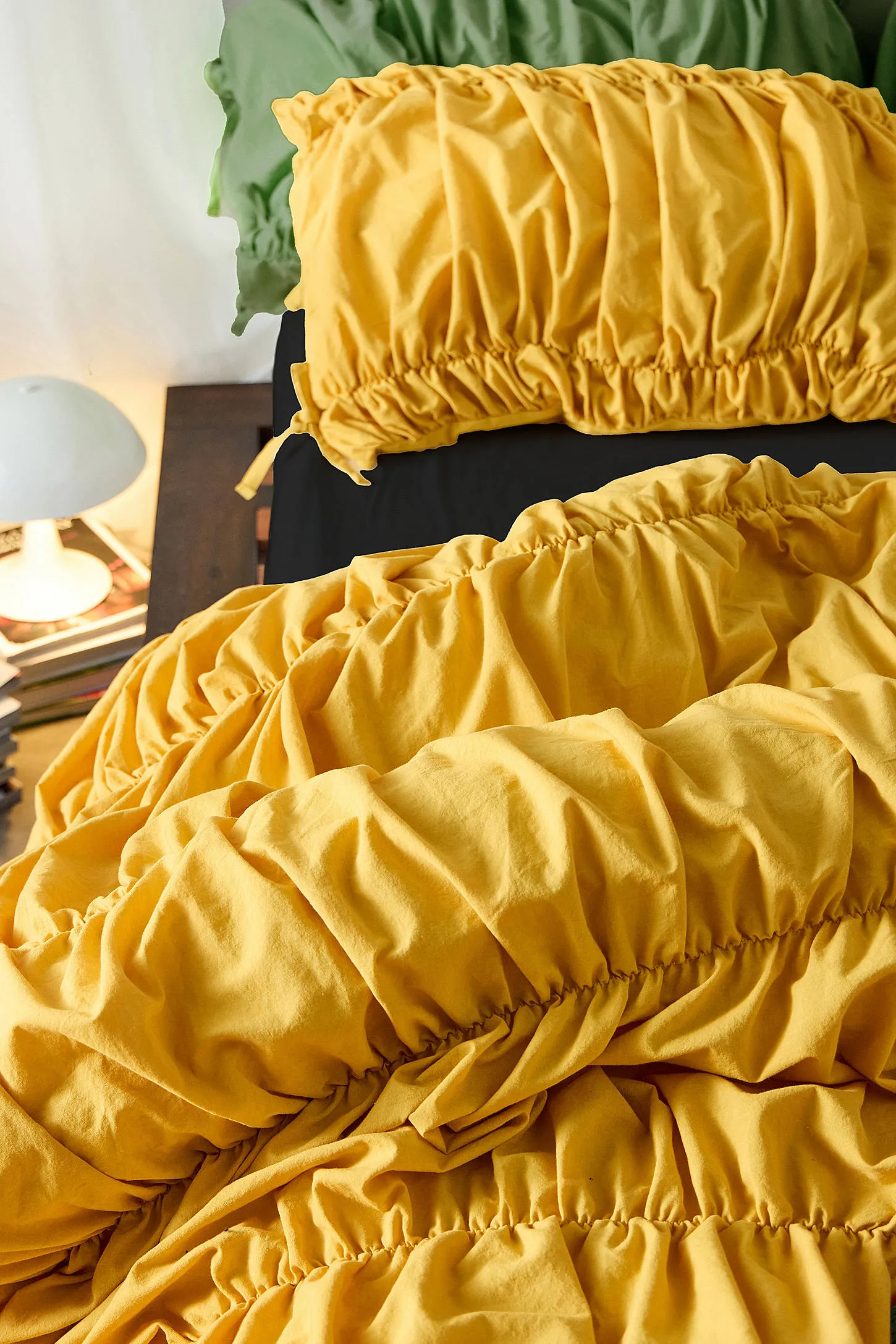 Cinched Duvet Set - Dark Yellow 2