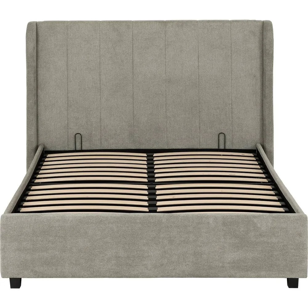 Seconique Amelia Plus 4'6" Double Storage Bed in Dark Grey 5