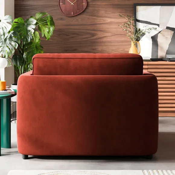 Zoe II Velvet Snuggle Chair 2