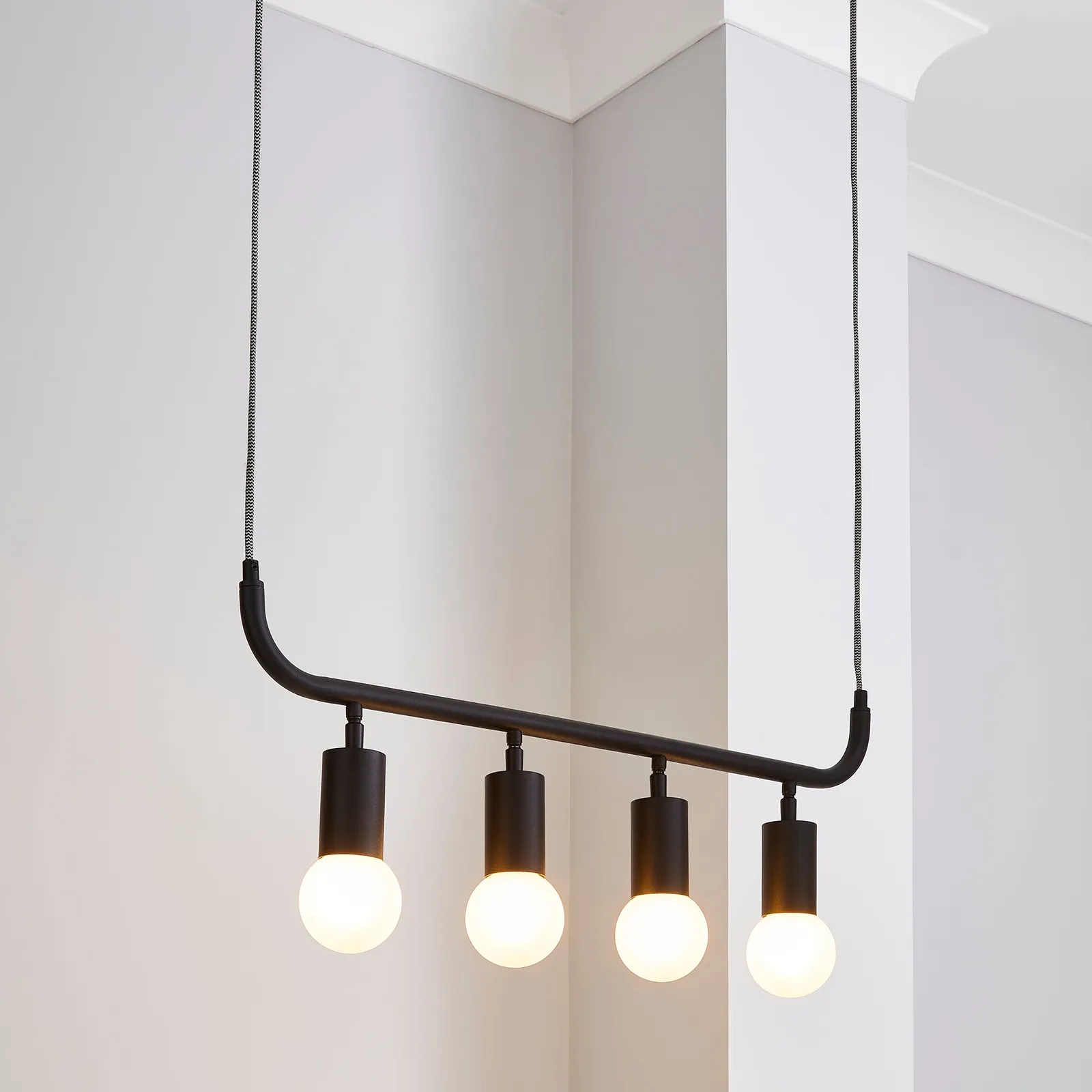 Bradford Ceiling Fitting Matt Black Black