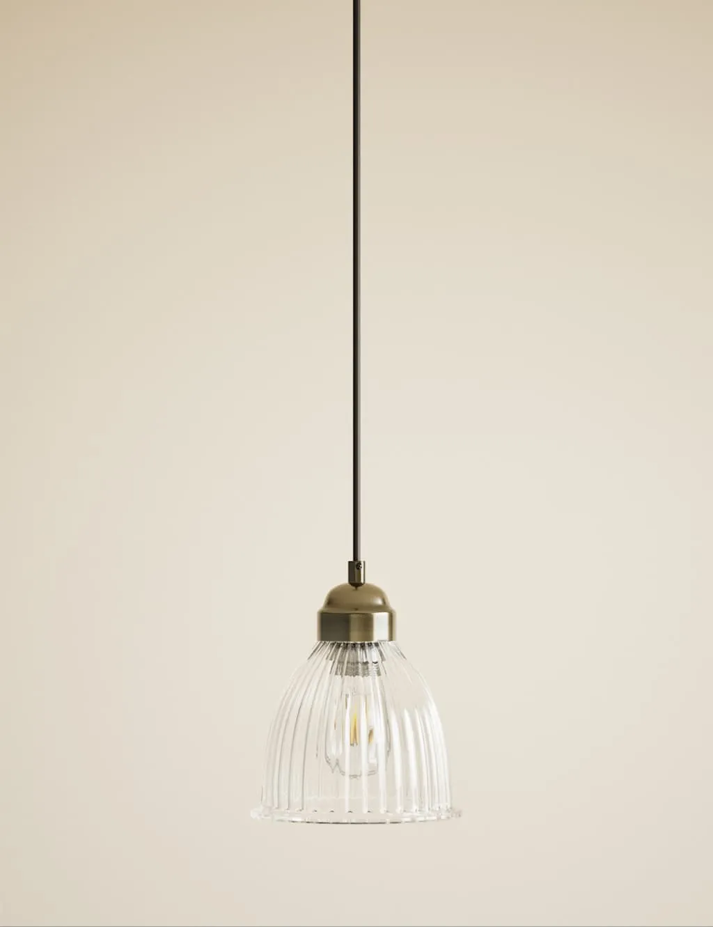 M&S Small Florence Pendant Light Antique Brass