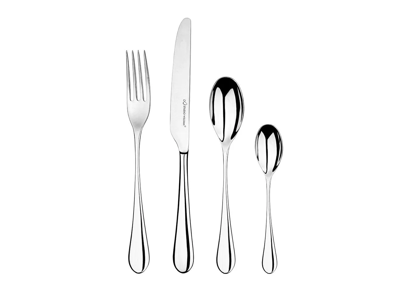 Studio William Mulberry Mirror Cutlery 24 Piece Set