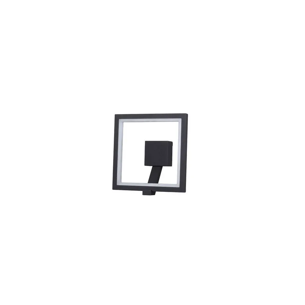 Netlighting Rodas Wall Lamp 9.5W LED 3000K 700lm IP65 Anthracite in Black