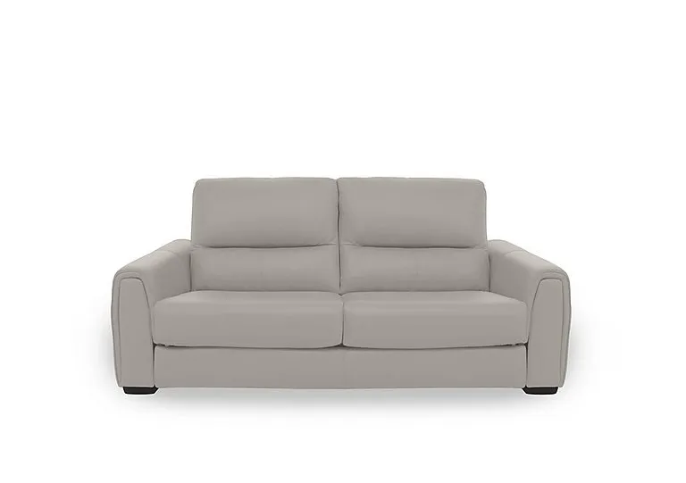 Flex Leather 2 Seater Sofa - Silver Grey
