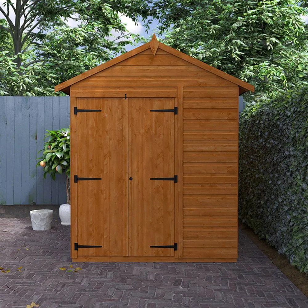 Buttercup Farm 8x6 Flex Apex Double Door 12mm Flex - L238.8 x W175 x H213.5 cm in Burnt Orange 5