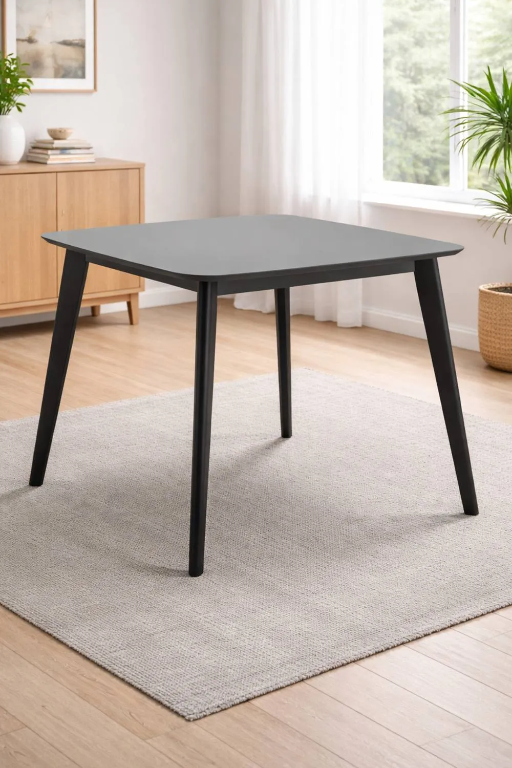 Julian Bowen Casa Square 4 Seater Dining Table in Grey 1