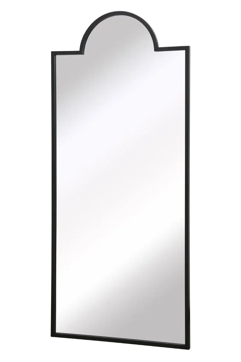 MirrorOutlet Black Contemporary Wall & Leaner Mirror 67" X 29" (170 x 75CM) 4