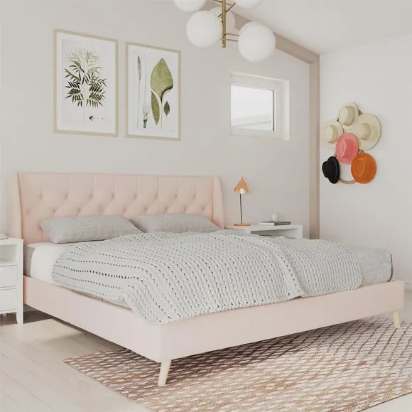 Novogratz Her Majesty Bed, Linen 1