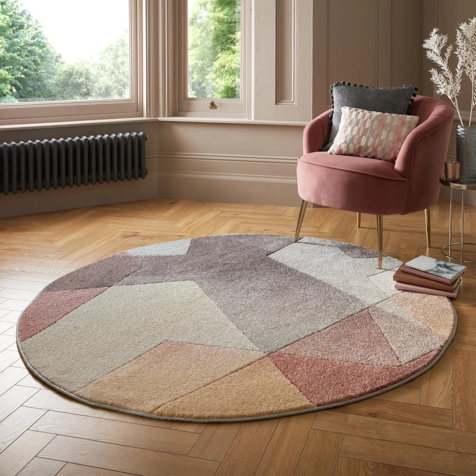 Remy Circle Rug MultiColoured