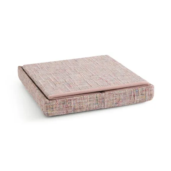 Multi Chenille Cube Ottoman 4