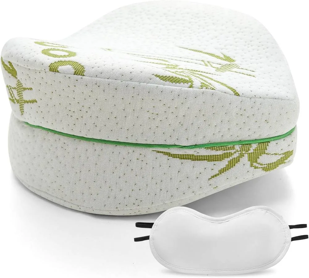 GAVENO CAVAILIA Bamboo Sweetheart Leg Support Pillow in White 2