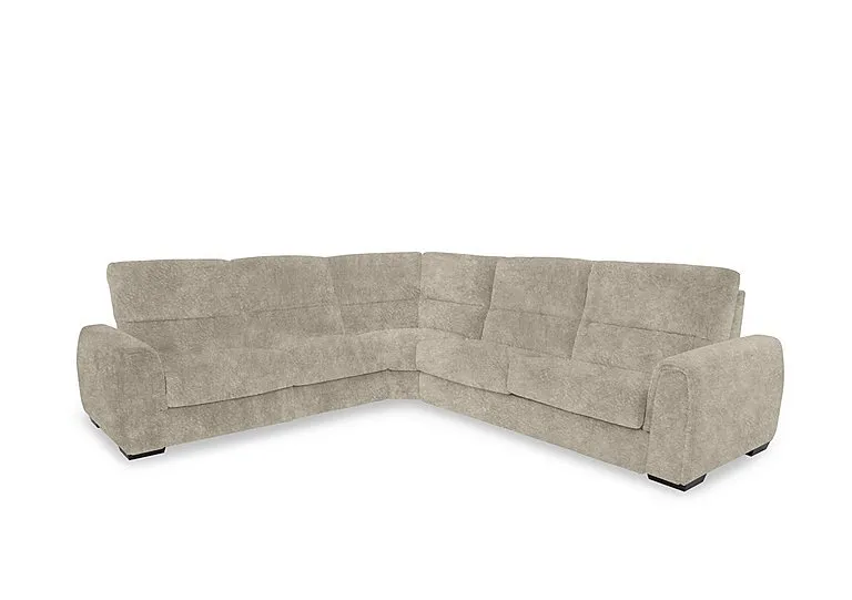 Flex Fabric Large Corner Sofa - Cream