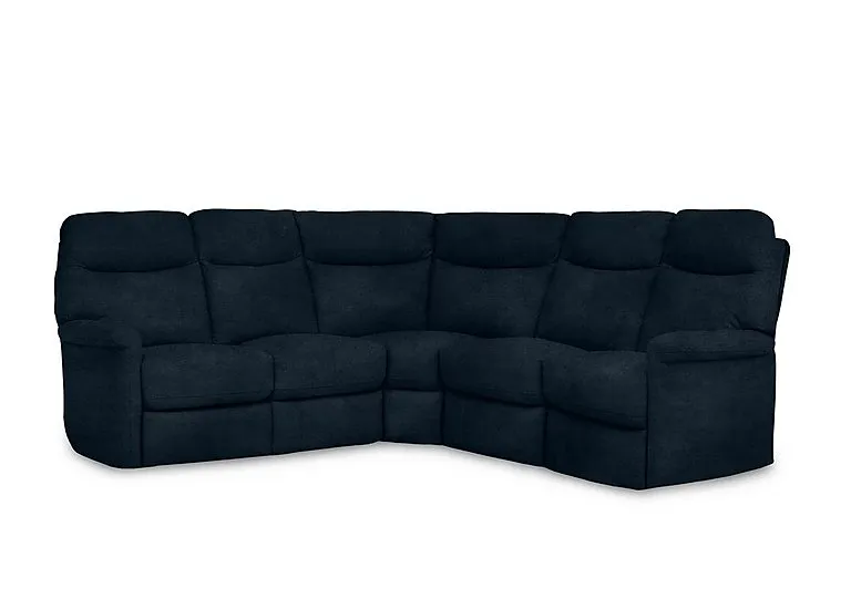 Compact Collection Lille Large Fabric Corner Sofa - R304 Navy Blue