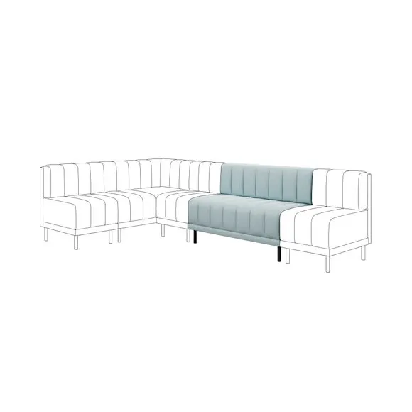 Amali Long Dining Bench, Vintage Velvet