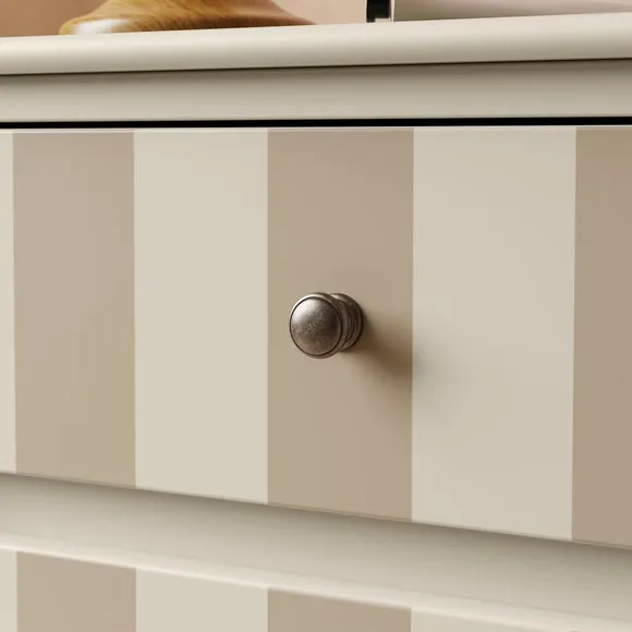 Beatrice Wide 2 Drawer Bedside Table 4