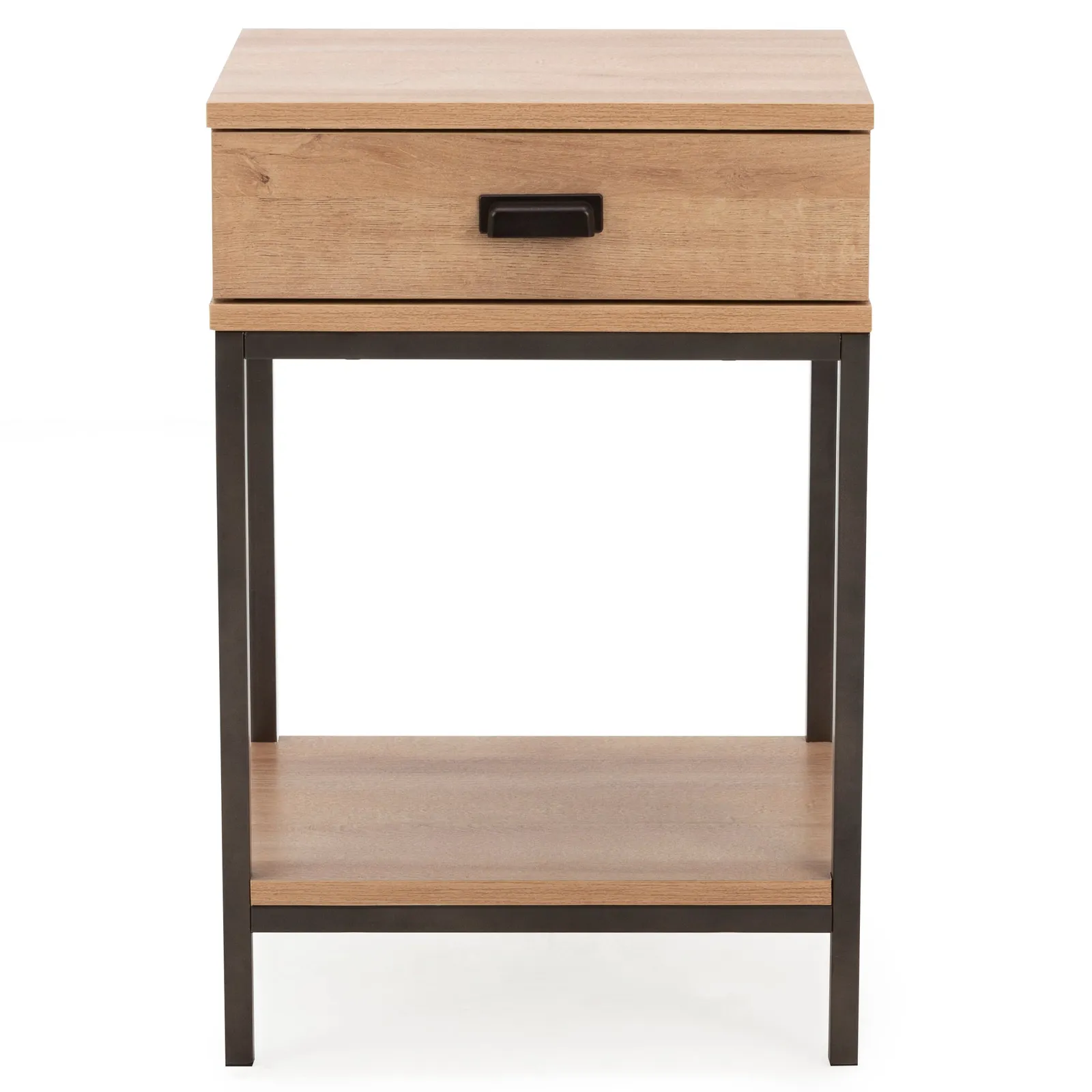 Fulton Oak Effect Side Table Light Oak