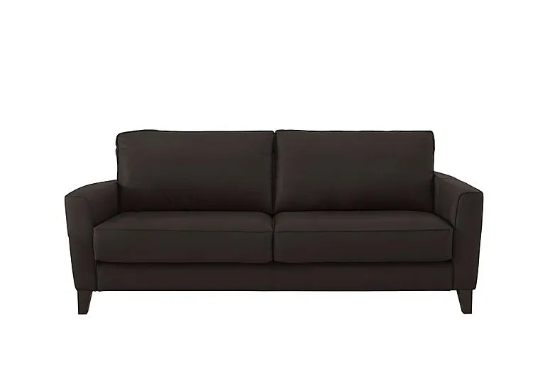 Brondby 3 Seater Leather Sofa - Dark Chocolate