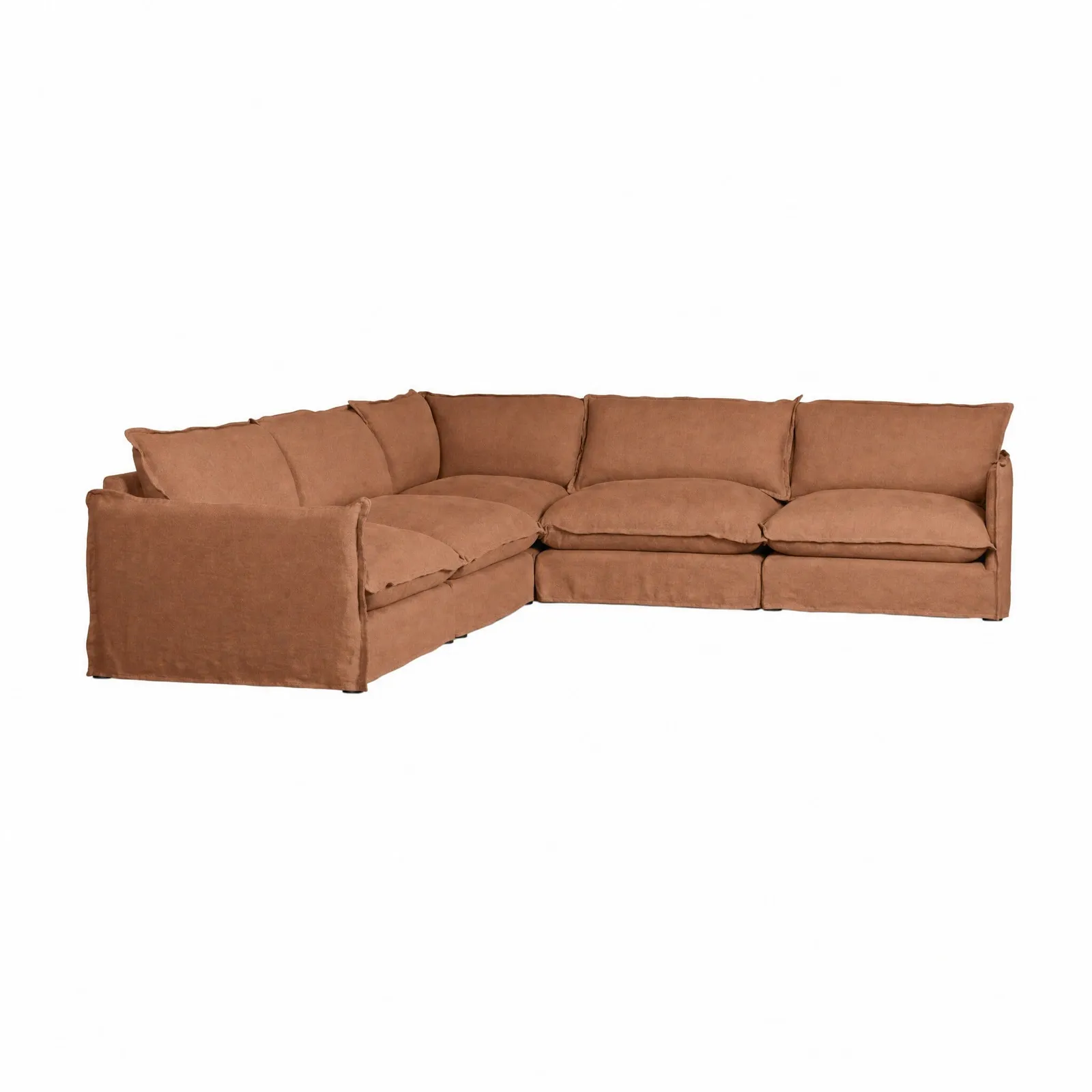 Apperley Corner Sofa, Brown Fabric | Barker & Stonehouse 2