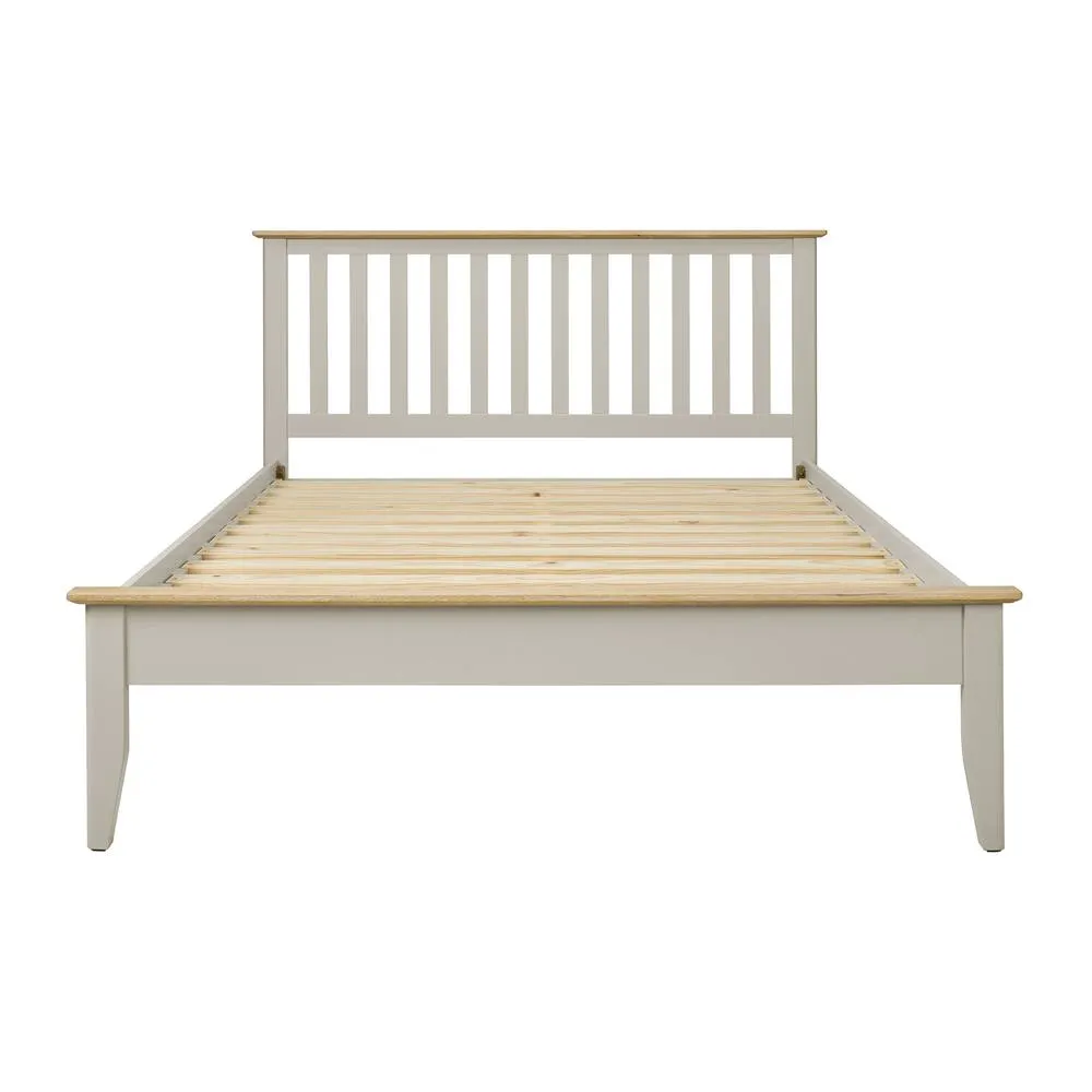 Statement Furniture Pembroke King Size Bed Frame 5ft with Slatted Headboard in Stone 6